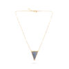 Triangle Pendant Necklace- Blue Lace - Thumbnail Image 2