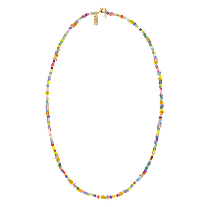 Beaded Necklace Long- Multi