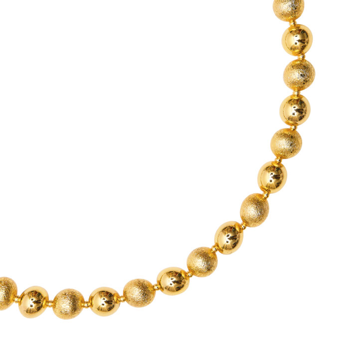 Textured Ball Bead Choker- Gold - Image 2