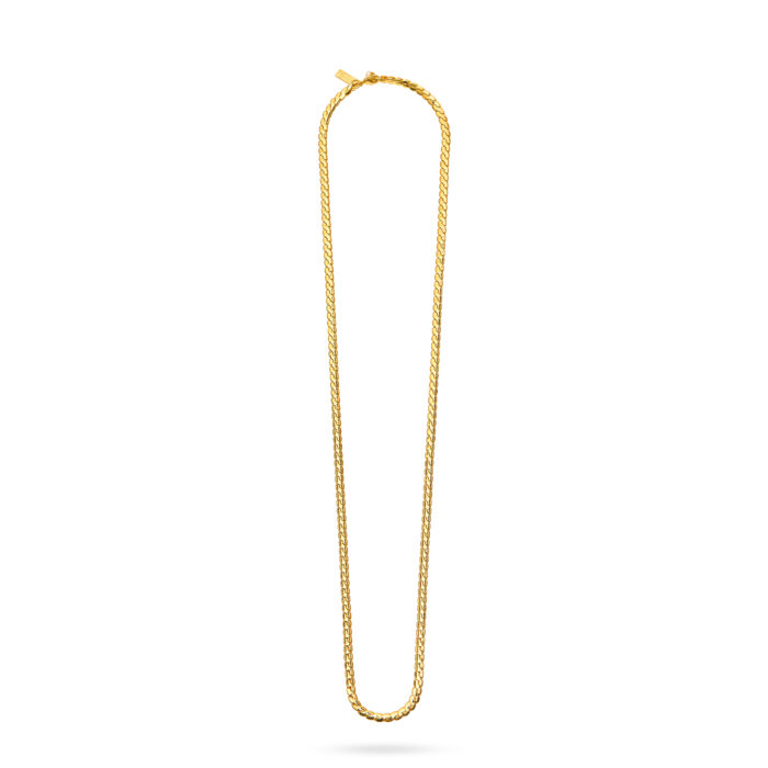 Snake Chain Necklace Long- Gold - Image 2