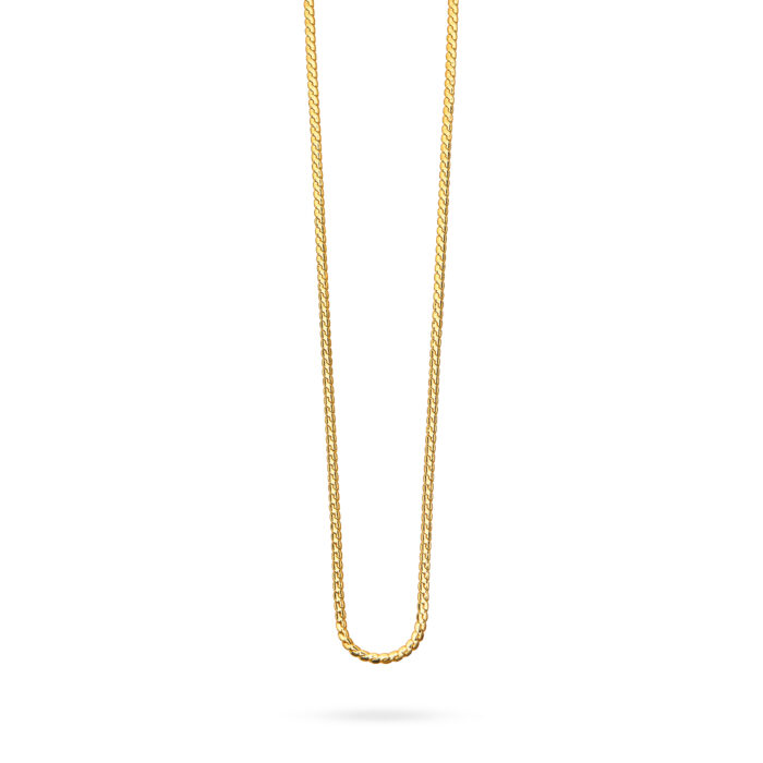 Snake Chain Necklace Long- Gold