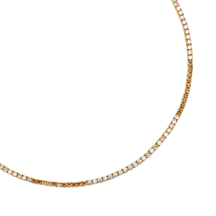 Tennis Choker- Graded Brown - Image 2