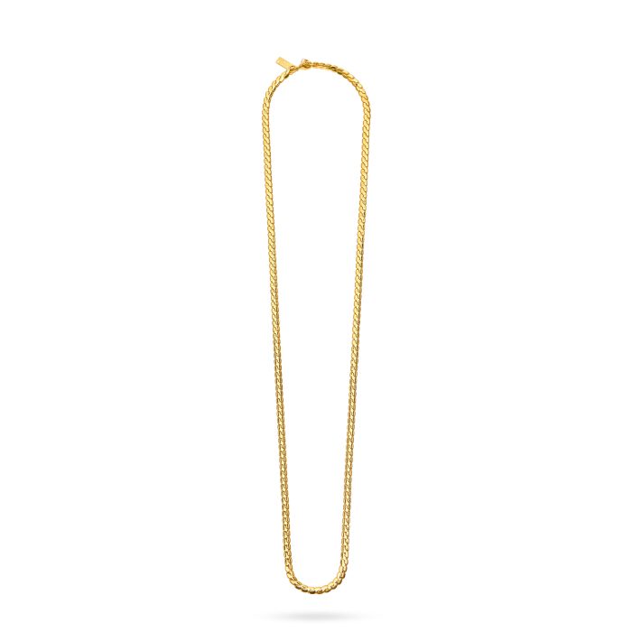 Snake Chain Necklace Long- Gold - Image 2