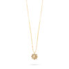 Compass Pendant Necklace- Gold - Thumbnail Image 1