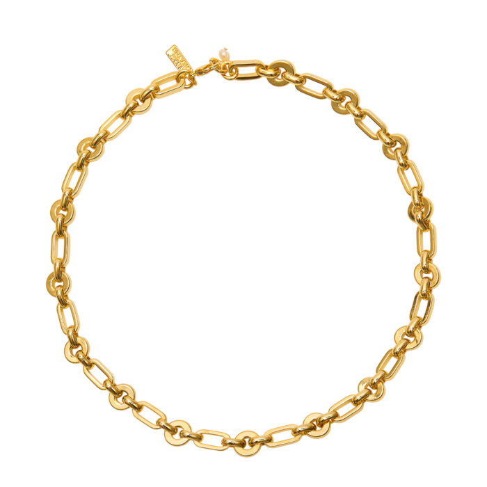 Chunky Link Necklace- Gold