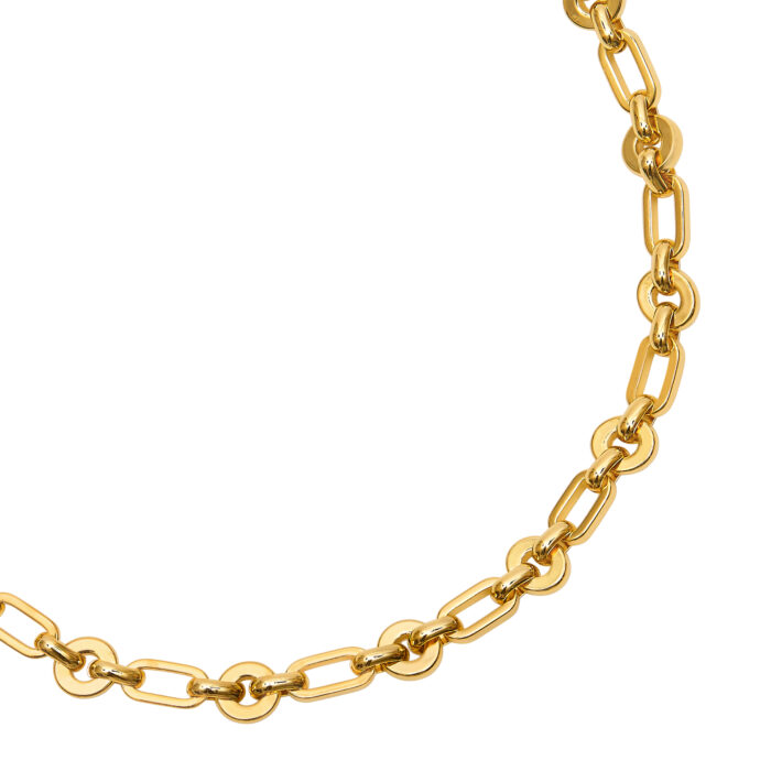 Chunky Link Necklace- Gold - Image 2