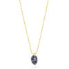 Hamsa Pendant Necklace- Spotty Lapis - Thumbnail Image 1