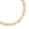 Straight Ridged Tennis Bracelet- Gold - Thumbnail Image 2