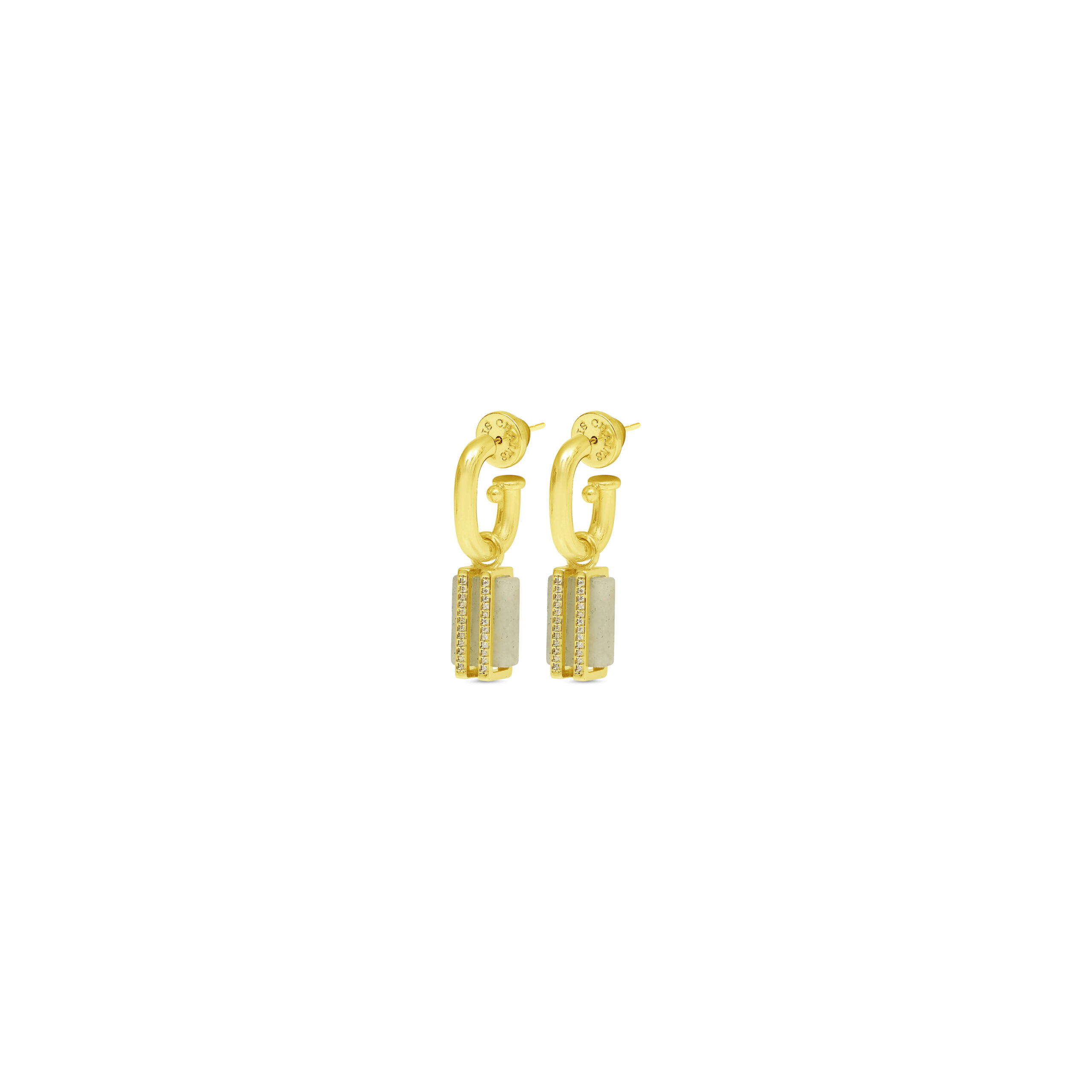 Sahara Drop Earrings- Labradorite