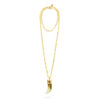 Shark Tooth Pendant Necklace- Watermelon Skin - Thumbnail Image 2