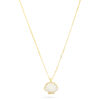 Shell Pendant Necklace- White Jade - Thumbnail Image 1